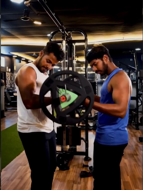 Strength and weight training session at DR DINO gym Chengalpattu